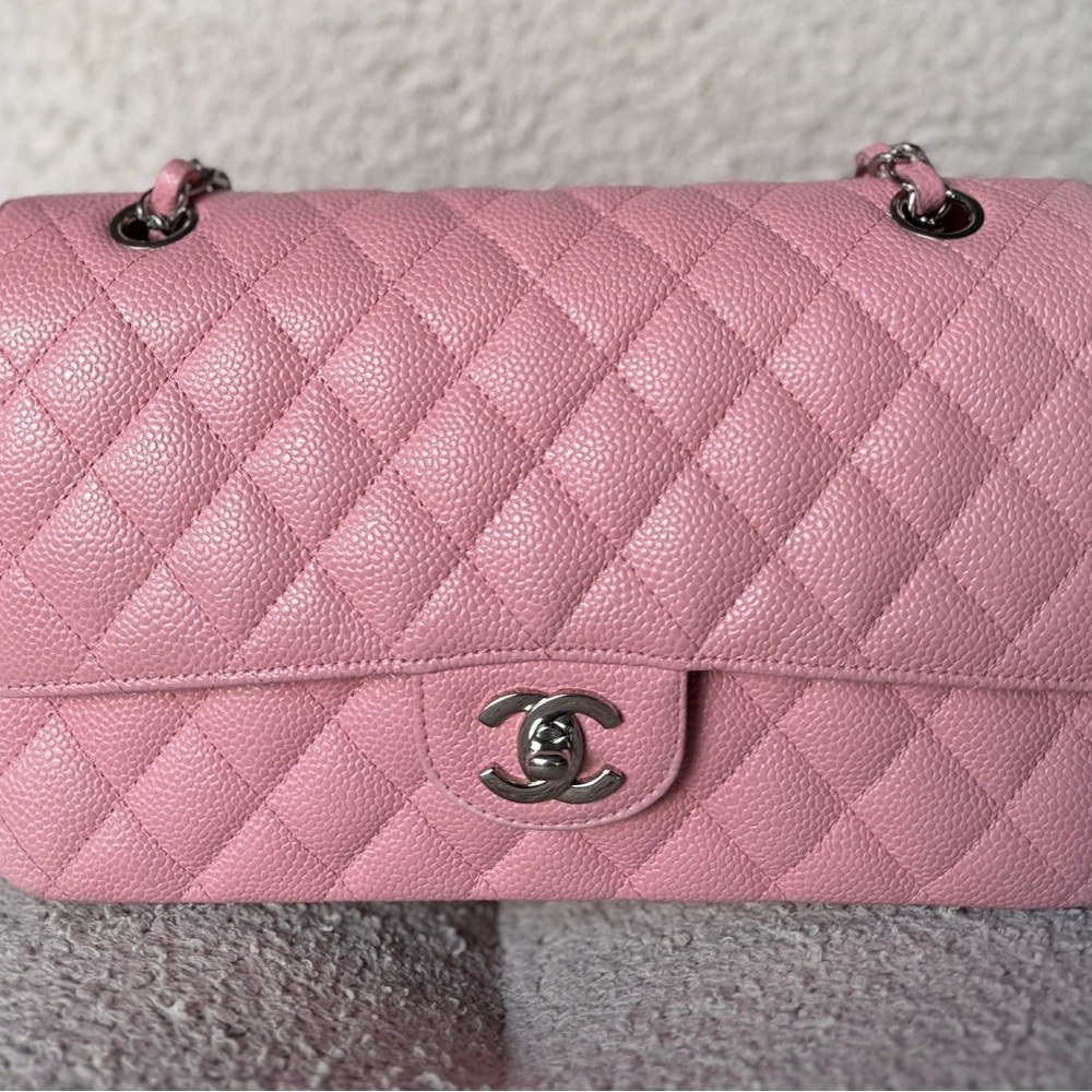 Chanel Classic Sakura Pink Quilted Shoulder Bag